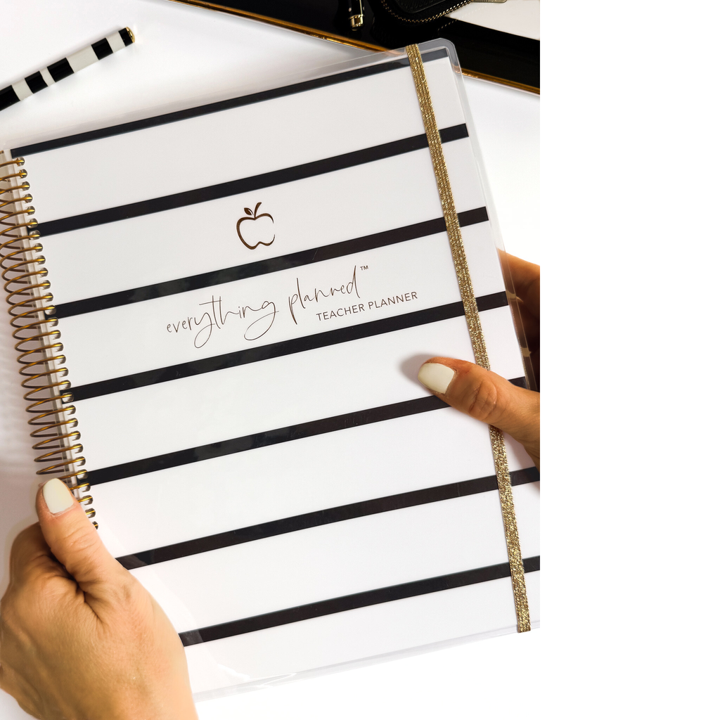 Classic Black Stripe Teacher Planner