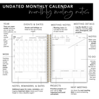 Classic Black Stripe Teacher Planner