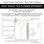 Classic Black Stripe Teacher Planner