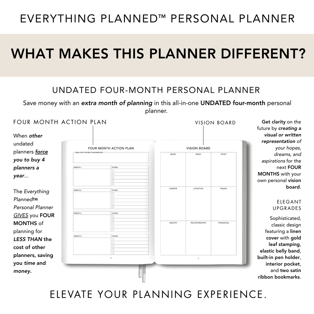 Classic Beige Personal Planner
