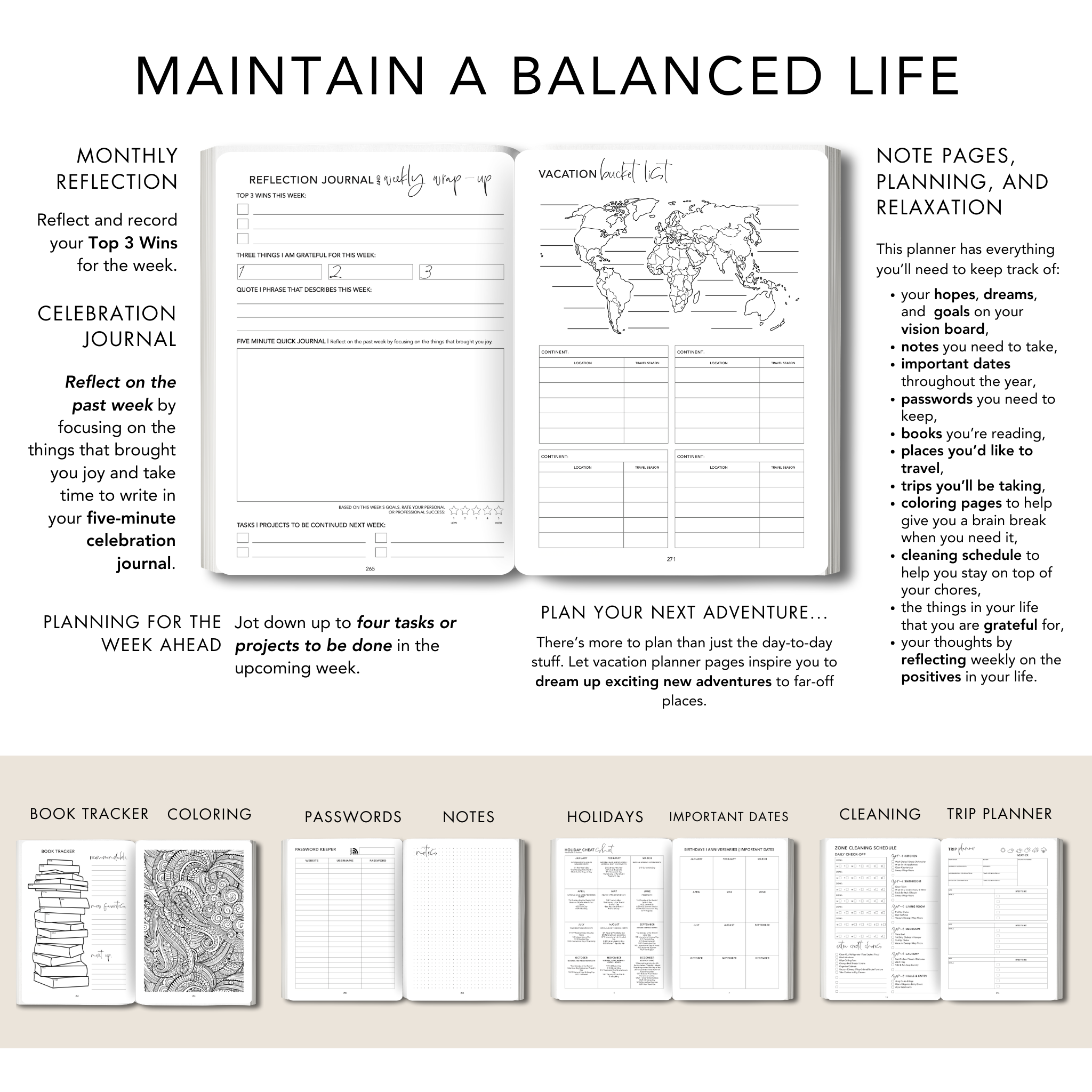 Classic Beige Personal Planner