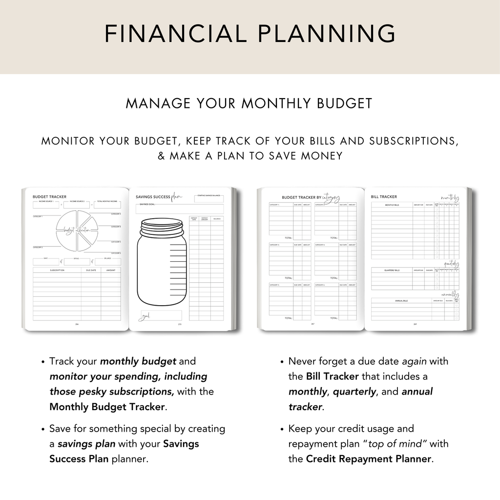 Classic Beige Personal Planner
