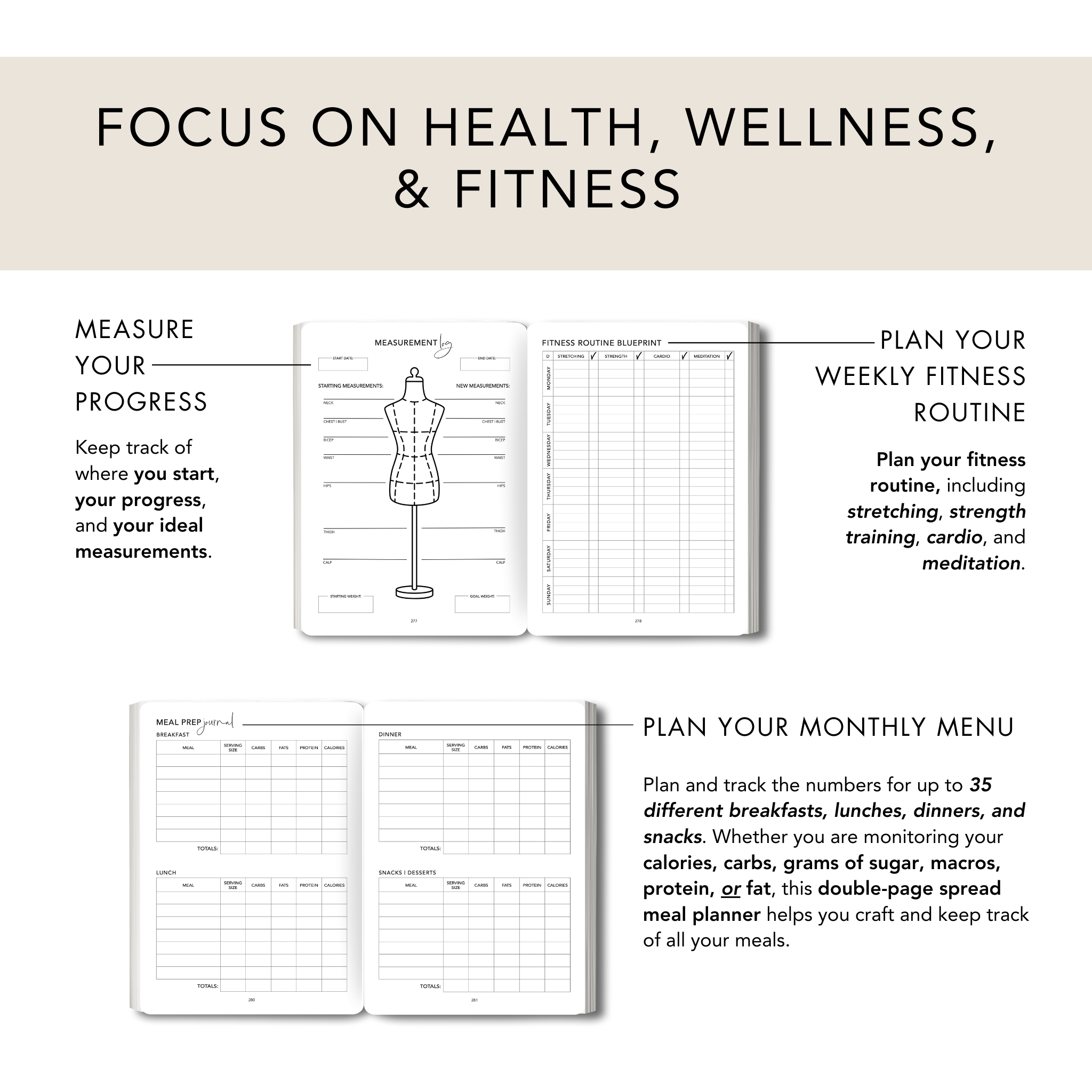 Classic Beige Personal Planner