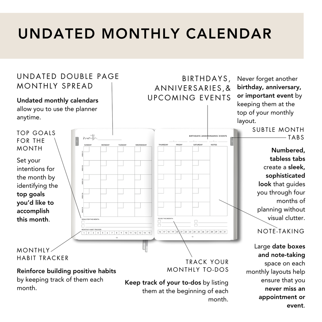 Classic Beige Personal Planner