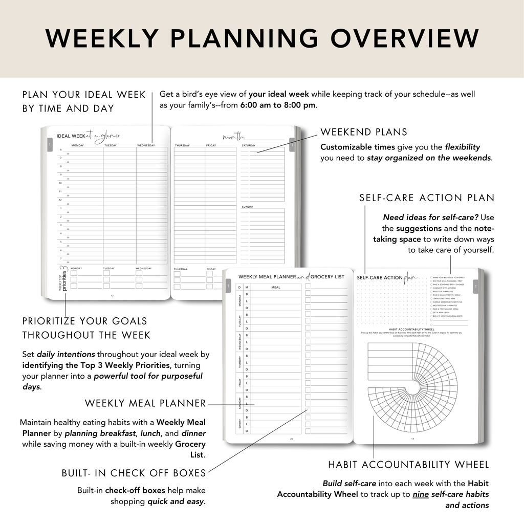 Classic Beige Personal Planner