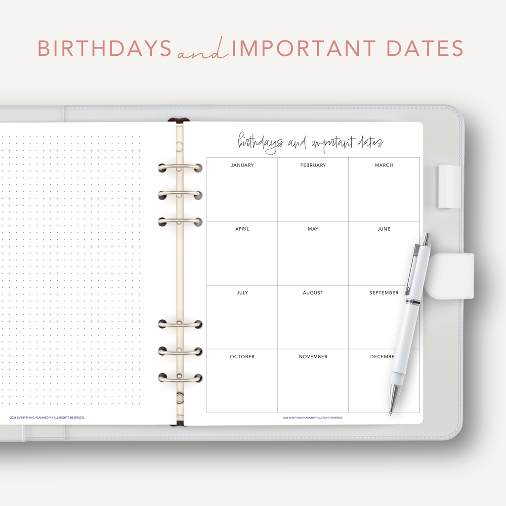 Birthday and Important Dates Tracker