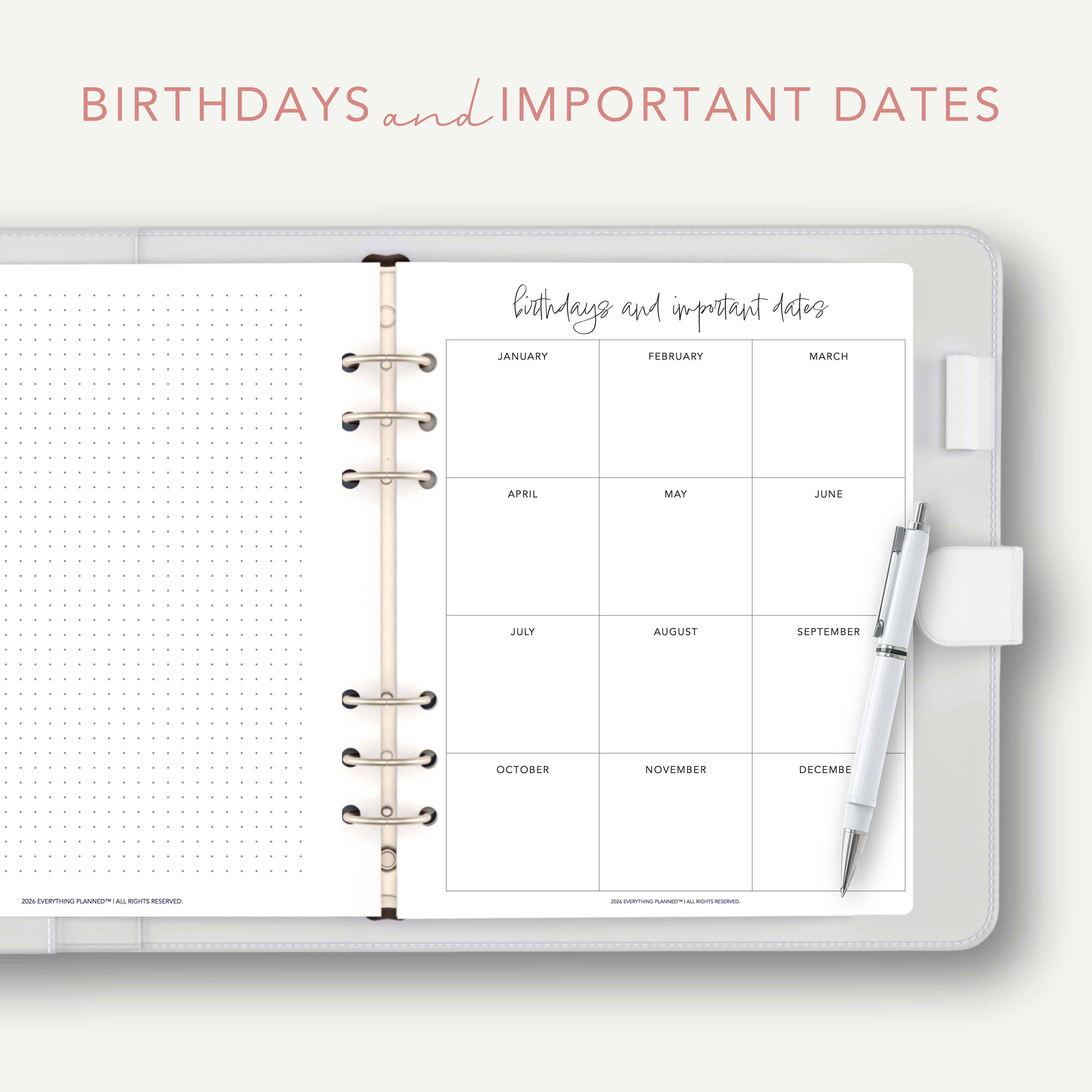 Birthday and Important Dates Tracker