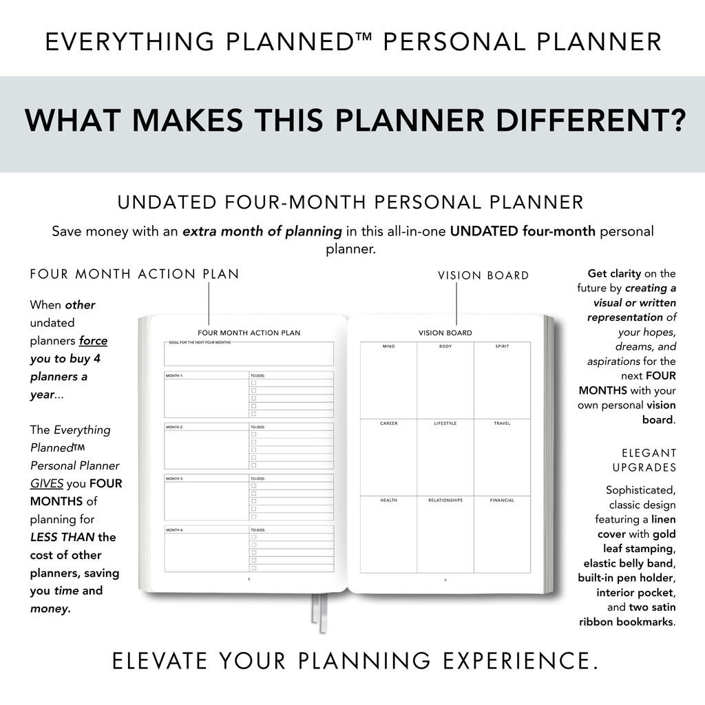 Classic Gray Personal Planner