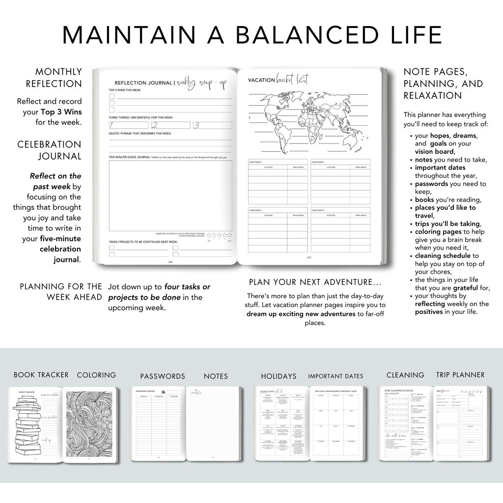 Classic Gray Personal Planner
