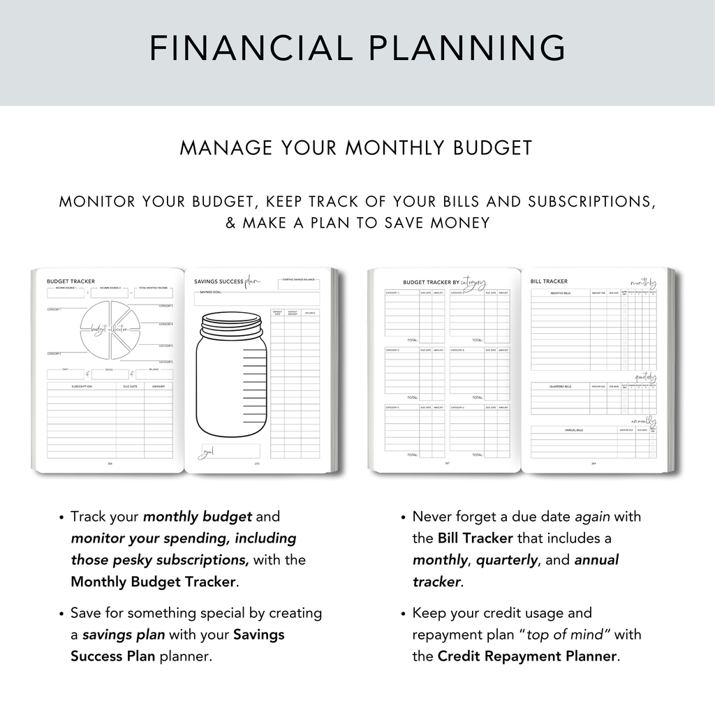 Classic Gray Personal Planner