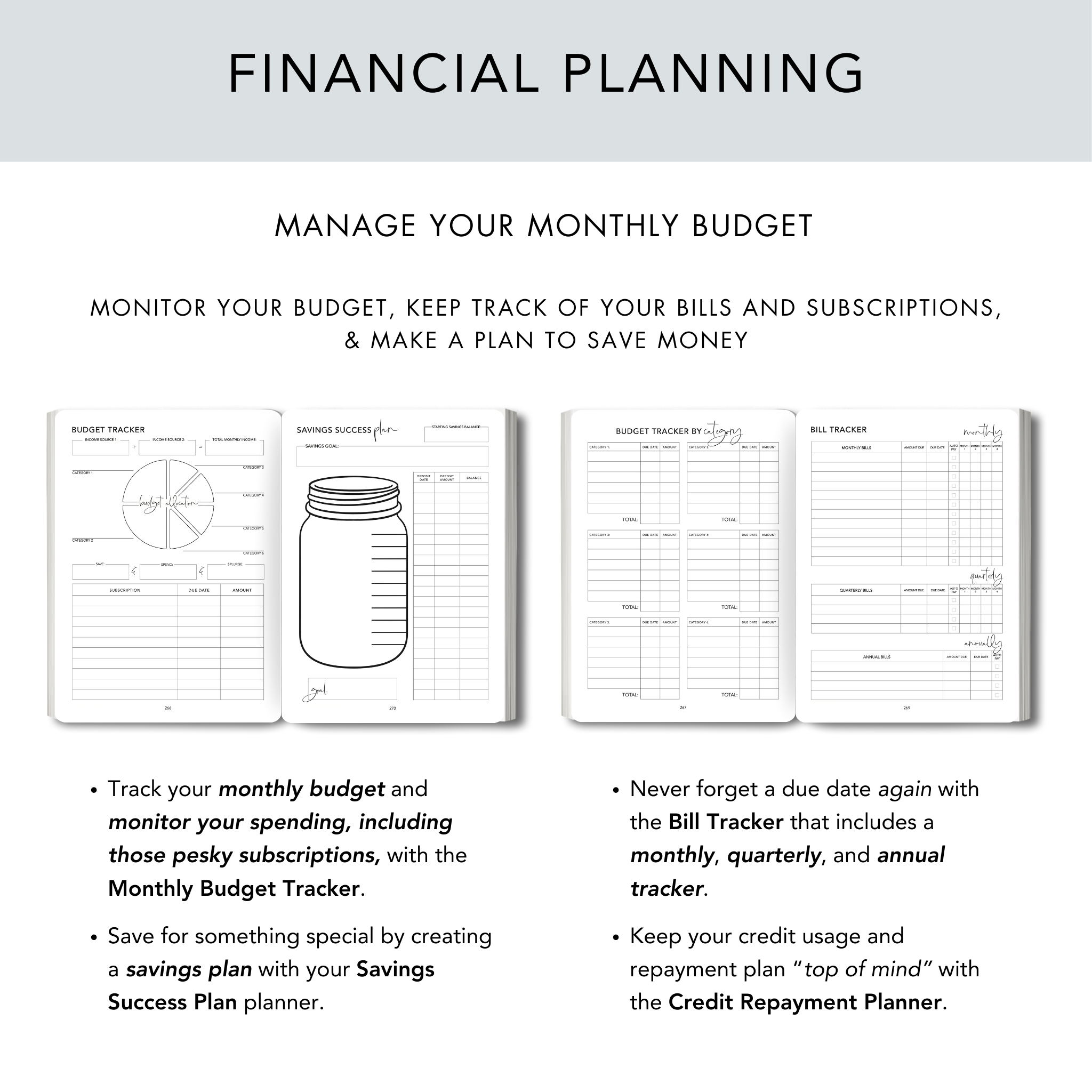 Classic Gray Personal Planner