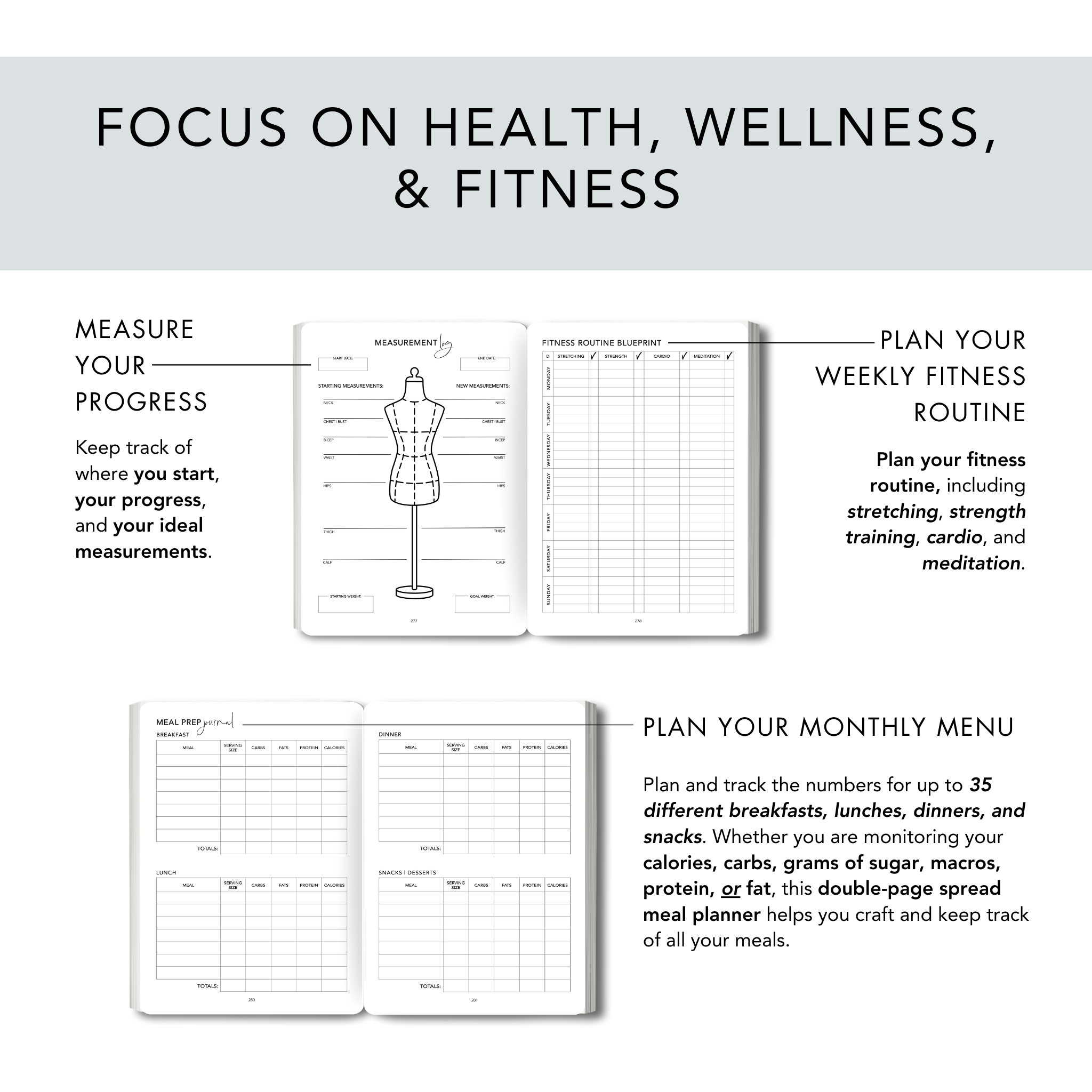 Classic Gray Personal Planner