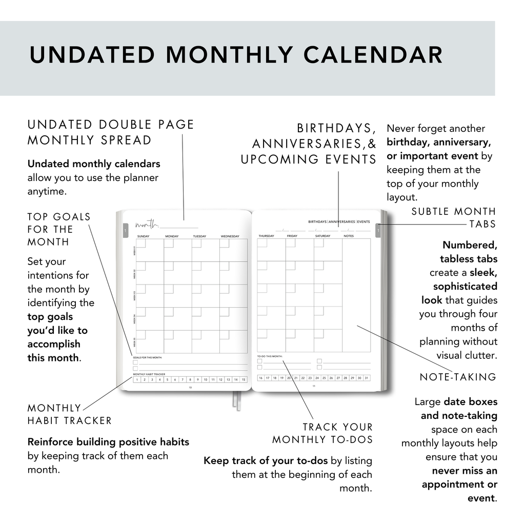 Classic Gray Personal Planner