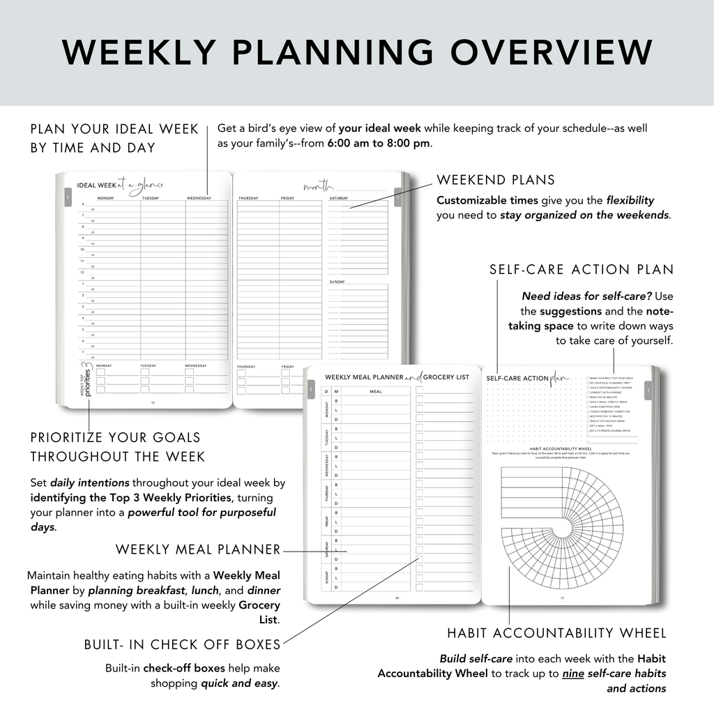 Classic Gray Personal Planner
