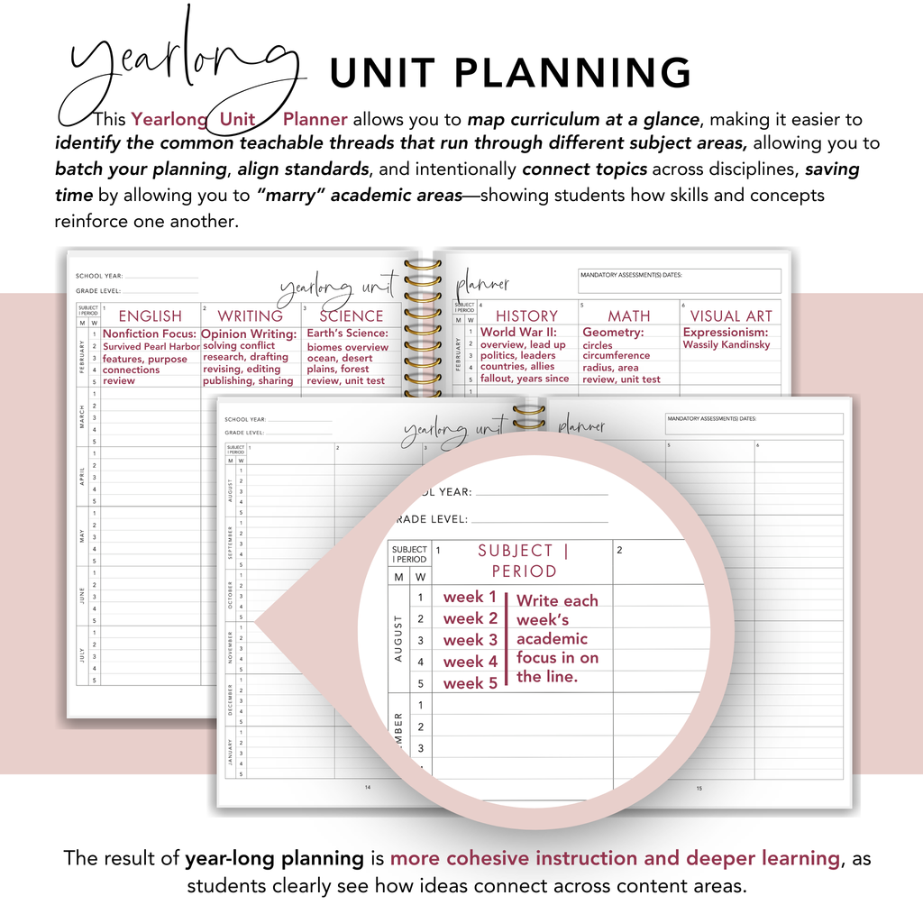 Modern Floral Teacher Planner
