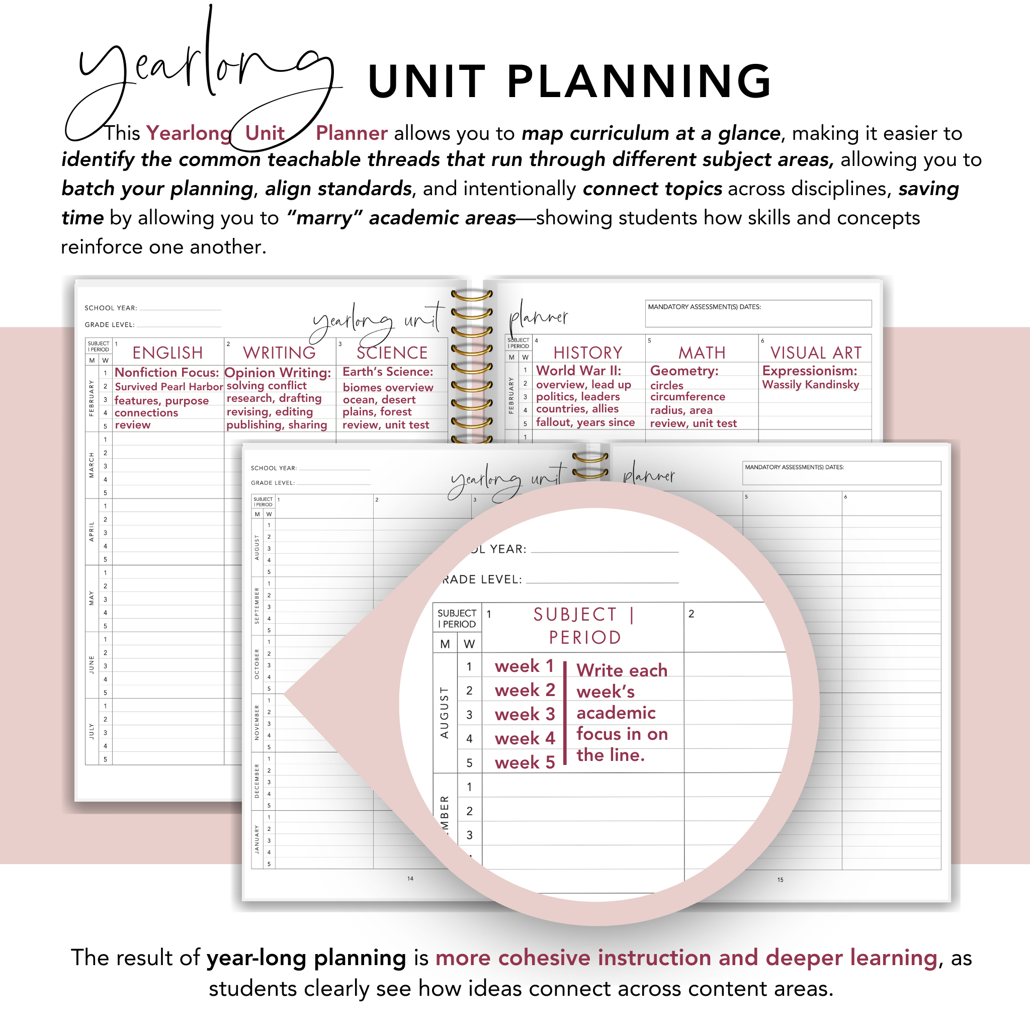 Modern Floral Teacher Planner