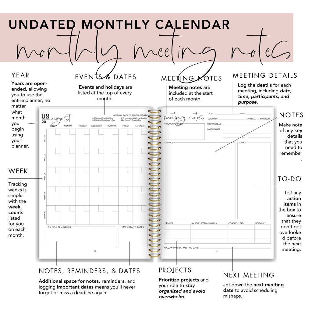 Modern Floral Teacher Planner