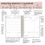 Modern Floral Teacher Planner