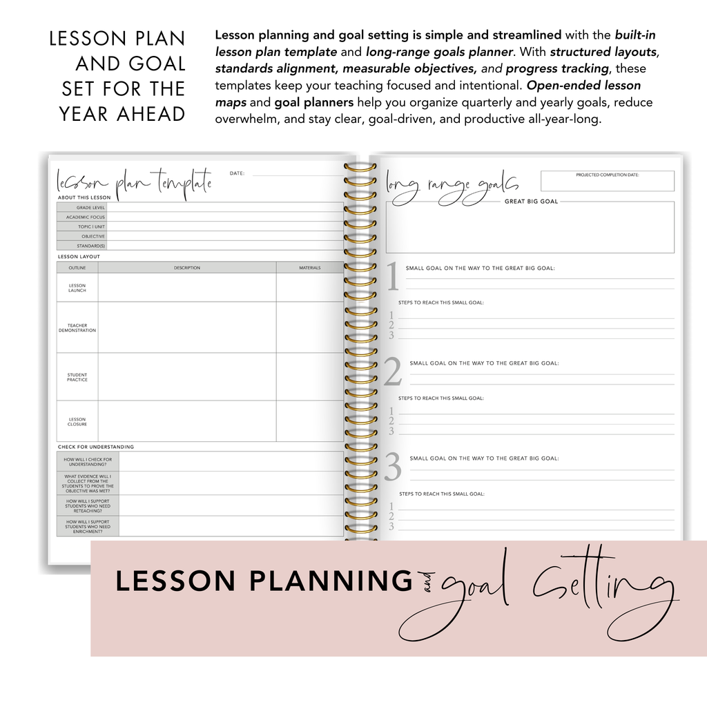 Modern Floral Teacher Planner