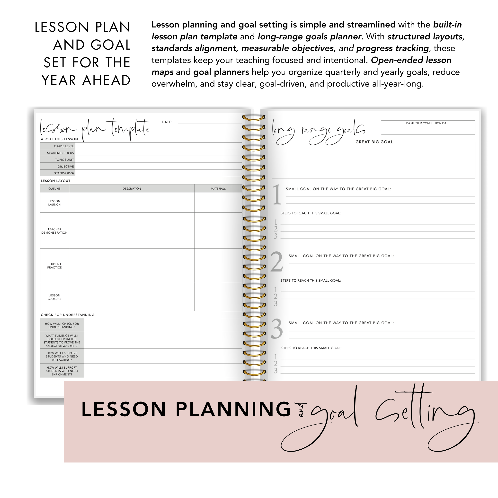 Modern Floral Teacher Planner