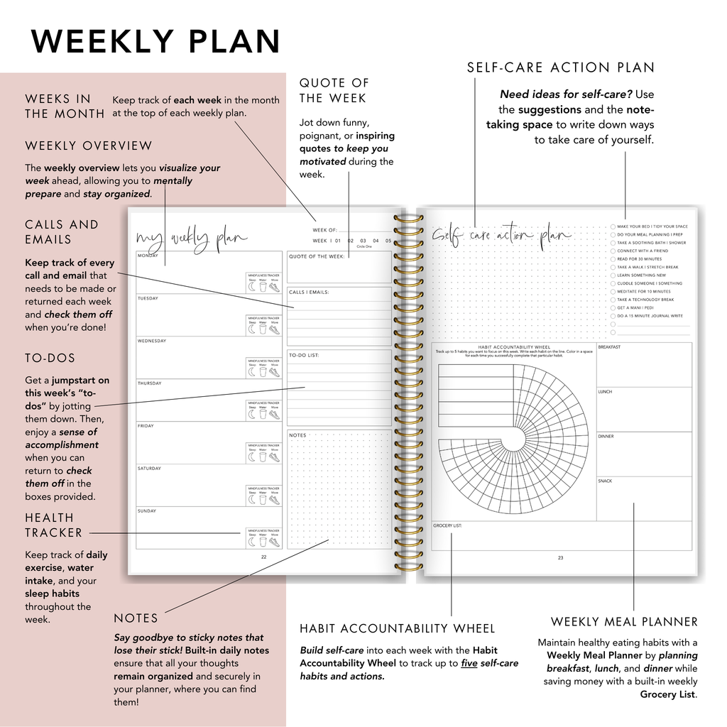 Modern Floral Teacher Planner